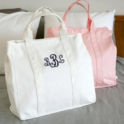 China Other Sublimation Designer Bags Large Tote Bag Custom Logo Women Zipper Canvas Handbag for sale