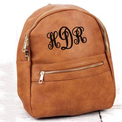 China Custom Women School Travel Backpacks Logo Vegan Backpack Leather For Designer Anti Theft for sale