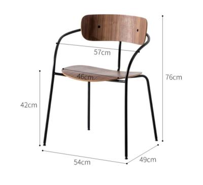 China Slipcovered Industrial European Style Wholesale Iron Comfortable Accent Dining Chair for sale