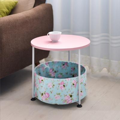 China Simple Modern Convertible Sofa Side Small Wheelies Table Living Room Nordic Side Bedside Table for sale