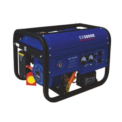 China EX3800E 4HP Max Power 3kw 4 Stroke OEM Small Portable Mini Gasoline Generator 3kw For Home 15L for sale