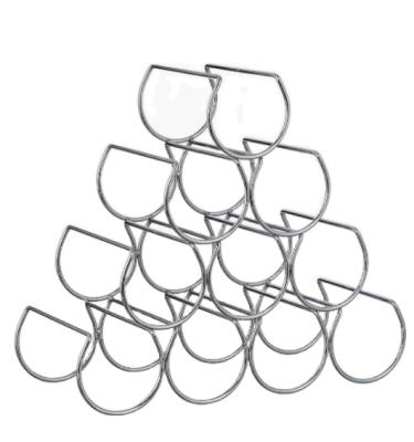 China Other China Custom Personal Wine Rack Portable Metal Wave Wine Racks for sale