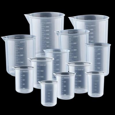 Chine Plastic Beakers Plastic Graduated Cups Clear Multipurpose Measuring Cups Epoxy Mixing Cups, Liquid Container Beakers à vendre