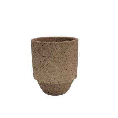 China Morden Japanese Product Candle Holder Reasonable Price Beige Jar Vessels For Candle Making for sale