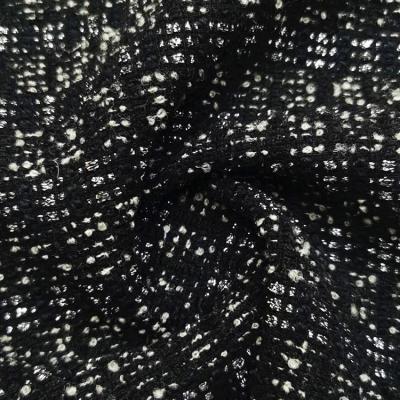 China Best selling wind proof wool polyester acrylic yarn dyed loop tweed fabric for coat jacket and leisure styles for sale