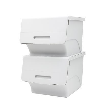 China Viable Front Open-Cover Type Can Be Stacked Overlay Combinatorial Storage Box for sale