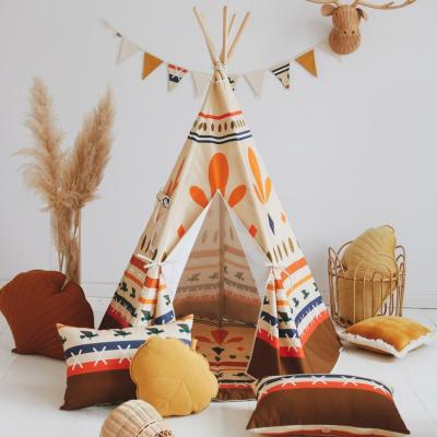 China C'dear Kids Easy Foldable Play Tent Portable Colorful Original Tienda Teepee Game Room, Indoor Outdoor Kids Play Teepee Camping Tent