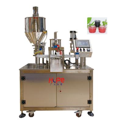 China Automatic Food Rotary Filling Capping Machine For Cups for sale