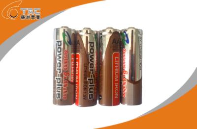 China LiFeS2 1.5V 2700 mAh AA L91 Lithium Iron Battery with Long cycle life for sale