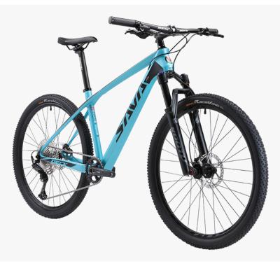 China SAVA Carbon Fiber MTB Bicycle 12 Speed Platform 6.1 Carbon Fiber 13 Kg SHIMANO Red Black Carbon Fiber Mountain Bike 14G*32H*M15*110 Bicicleta for sale