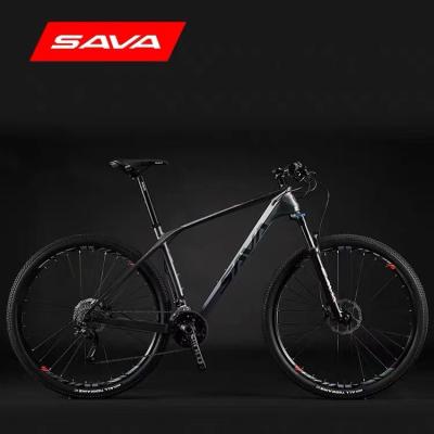 China High Quality Fiber Frame SAVA 27.5 Inch 27 Speed Carbon Mountain Bike Carbon Mtb Adult Bike for sale