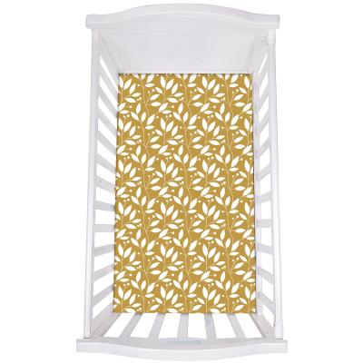 China PORTABLE Happy Soft Cotton Flute Crib Sheet Newborn Baby Fitted Crib Sheet For Baby for sale