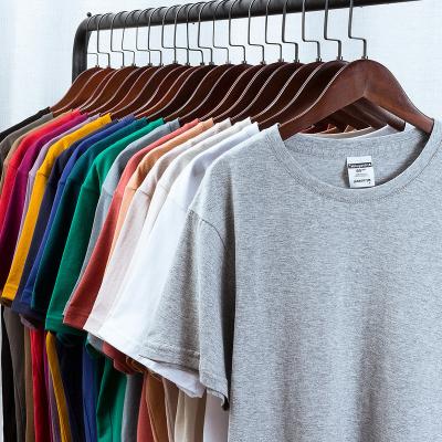 China New Summer Custom Cotton Men's Casual T-shirt Solid Color Male Oversized Short Sleeve Plus Size Anti-Shrink Tops Tee Shirt for sale