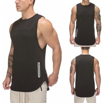 China Anti-Shrink Custom Gym Mens Sports Running Training Fashion Tank Top for sale