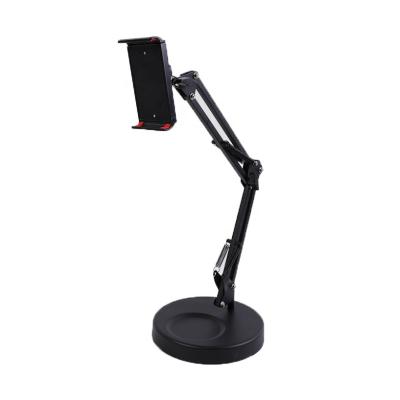 China Adjustable Swing Arm Stand Desk Mount Stand Cell Phone Clip Table Height and Angle 360 Degree Adjustable Rotation Long Arm Bracket for sale