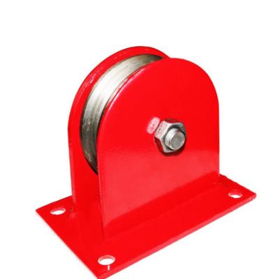 China Construction works Fixed Lifting Pulley Bearing Lifting Pulley Block Ground Wheel for sale