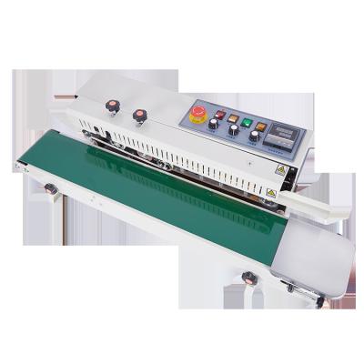 China FR1000 Food Sealer Pouch Continuous Plastic Sealing Machine Automatic Bag Sealing Machine for sale