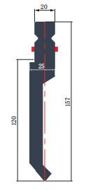 Chine Je suis WAL157.86.R1A type européen de frappeur de frein à pression avec angle 86 42CrMo à vendre