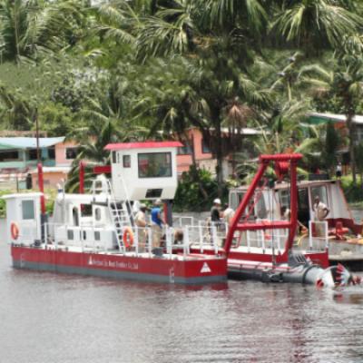 China 24 Liters/hour Fuel Consumption Portable Cutter Suction Dredger JMD350 for Dredging for sale