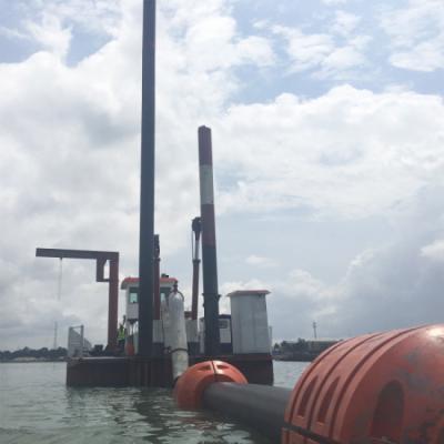China Afstand 2500m Zandcapaciteit 700-800m3/h Bagger voor zware baggerwerkzaamheden Te koop