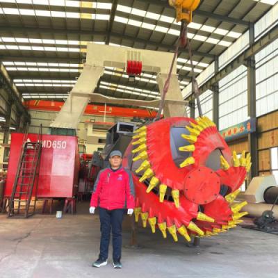 中国 容量6000m3/h クーター・ドレージング船 放出直径650mm 販売のため