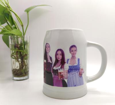 China 0.5L Sublimation OK Sustainable Beer Stoneware Mug for sale