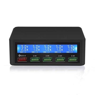 China Mobile Phone Mobile phone Quick Charge 3.0 Desk Multi Port Usb Charger Mobile Phone Wall Charging Dock Station for sale