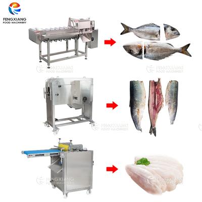 China Automatic Head Fish Net Fish Cutting Machine Different Kinds of Fish Filleting Skin Remove Peeling Processing Machinery for sale