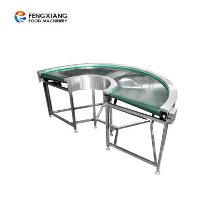 China Curved Snack Factory PVC Belt Turning Conveyor Conveying Machine Adjustable Speed Selection Conveyor for sale