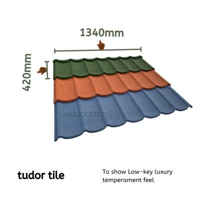 China Best High Wind Chile Aluminum Roofing Sheet In Nigeria Heat Insulation Color Stone Coated Metal Roof Tiles for sale
