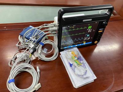 Cina 12.1 pollici di monitoramento del paziente cardiaco Multiparametro con sensore EtCO2 in vendita