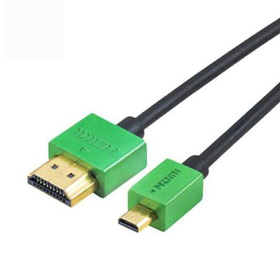 China High speed speaker hdmi 4K to type gold plug micro 4K 3D support micro hdmi cable for projector for sale