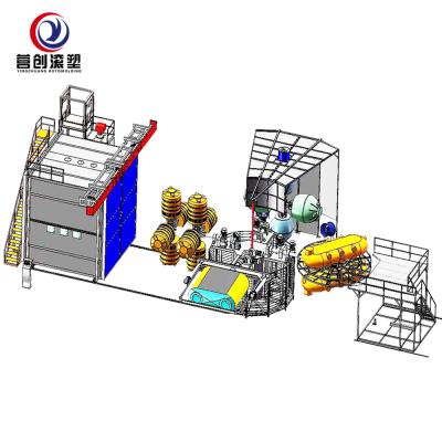 Cina Macchina di formatura rotazionale per il recinto riempito di acqua del cavallo dell'acqua della barriera di LLDPE in vendita