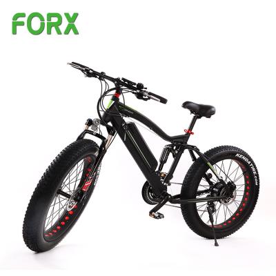 China 500W-1000W 26inch Multifunctional Super Powerful Fat Tire Mountain ebike Beach Electric Bikes with Rear 7 Speed SHIMANO Derailleur for sale