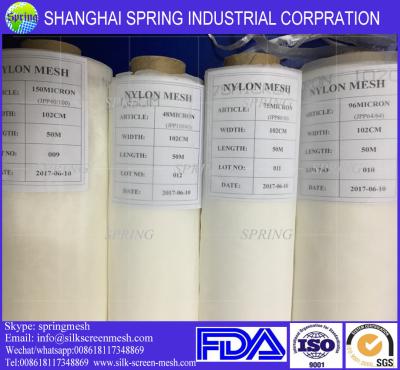 China NYLON Printing Mesh JPP 80T-50 Micron Monofilament White Color Hot Sales for sale