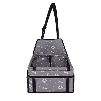 China Durable Breathable YKK Water Resistant Extra Waterproof Pet Zipper Hammock Dog Car Seat Cover For Back Seat With Window for sale