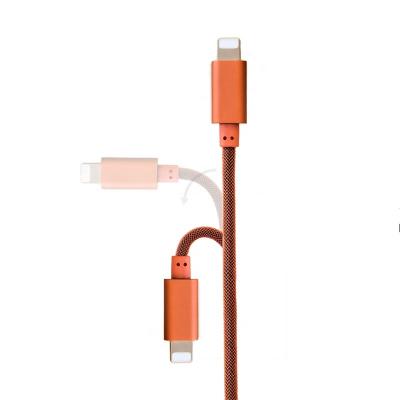 China Mobile Phone Primavox Fish Mesh Designing 2.8A High Speed Charging Orange Color Wide Compatibility Data Cable for sale