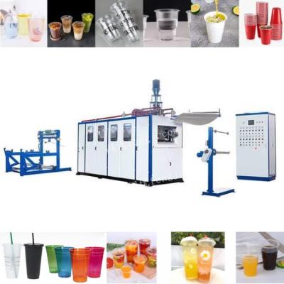 China Fully automatic Plastic Teacup Thermoforming Machine for sale