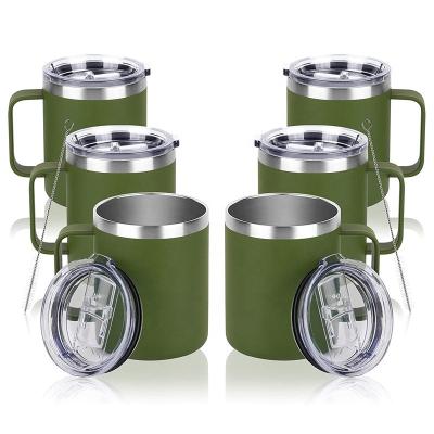 China Sustainable BSCI Audit Supplier Insulated Stainless Steel Coffee Travel Coffee Mug with Handle Double Wall Vacuum Reusable Water Thermos Cup for sale