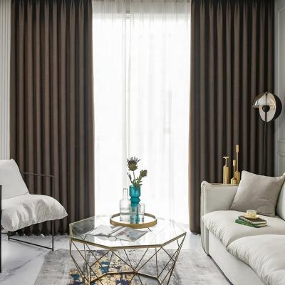 China Wholesale Blackout Modern Polyester Blackout Curtain Living Room Decoration Window Curtain Kids Bedroom Valance Curtains for sale