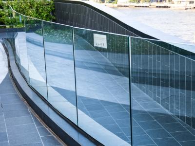 China 10-13mm Thickness Laminated Safety Glass with Clear Film Tempered Glass for sale