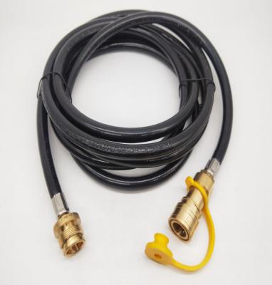 China Brass + Rubber Propane Camping Hose With CGA600 Thread for sale