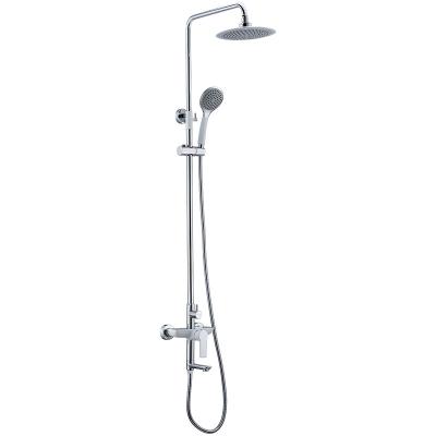 China With Slide Bar Bathroom 24 Inch Low Flow Water Mixer Filter Rain Shower Head Holder Copper Antique Shower Set From China for sale
