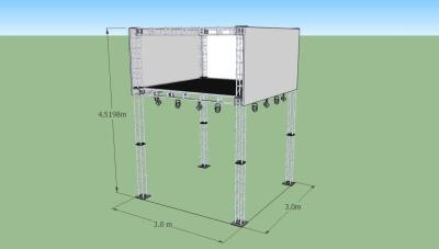 Китай Алюминиевая ферменная конструкция этапа T6-6082, стойка 3x3m знамени ферменной конструкции алюминиевого сплава продается