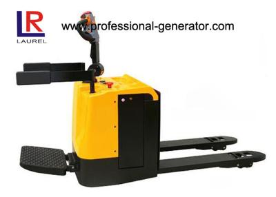 China Safe Warehouse Material Handling Equipment Electric Trucks Rider Platform / Polyurethane Tyres for sale