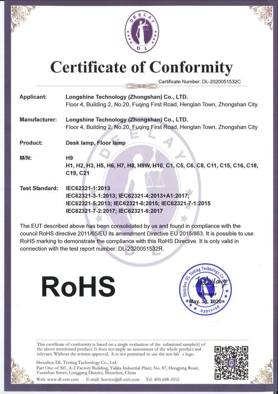 RoHS - Longshine Technology (Zhongshan) Co., Ltd.