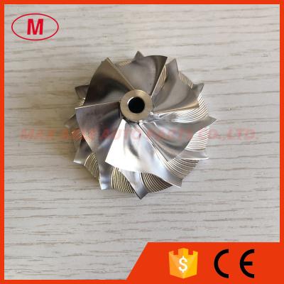 China RHF5 39.30/52.50mm 6+6 blades high performance turbo milling/aluminum 2618/billet compressor wheel for 06J145713L for sale