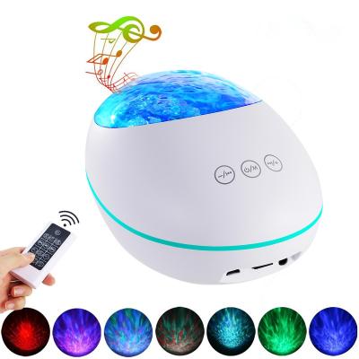 China Modern Warm Sale Blue-tooth Wave Ceiling Lamp Lucky Stone Usb Led Starry Mood Projector Night Light for sale