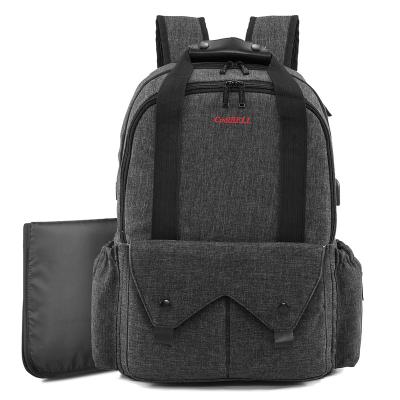 China With 2021 Maternity Backpack Changing USB Baby Diaper Travel Oxford Baby Care Bag Mom Infant Diaper Coolbell Saco De Fraldas Mumia for sale