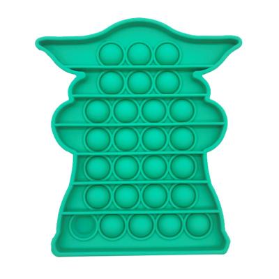 China Paying Silicone Stress Reliever Stir Push Funny Color Puzzle Bubble Sensory Toy for sale